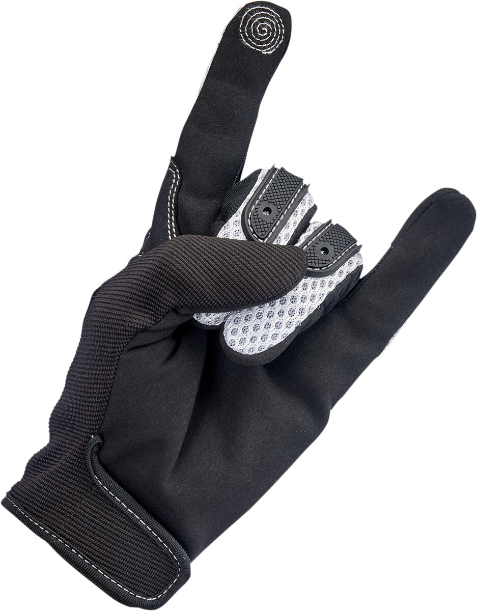 BILTWELL GLOVES ANZA WHT/BLK XS 1507-0401-001