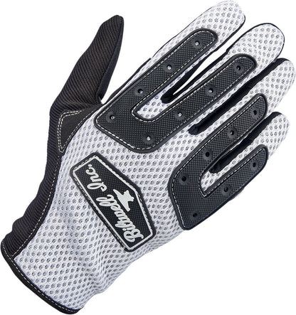 BILTWELL GLOVES ANZA WHT/BLK MD 1507-0401-003