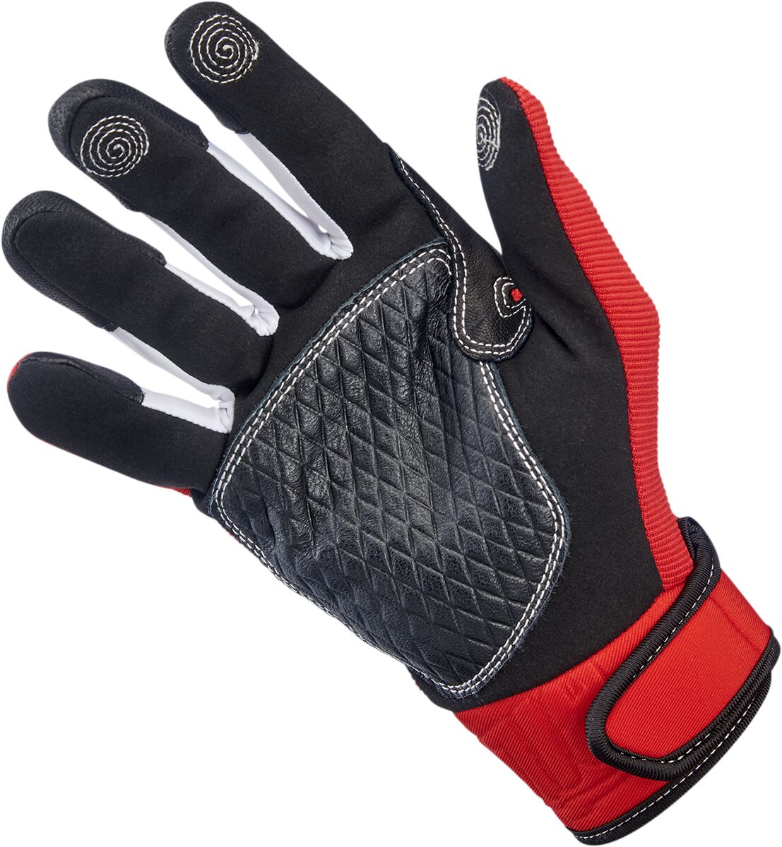 BILTWELL GLOVES BAJA RED/BLK LG 1508-0801-304