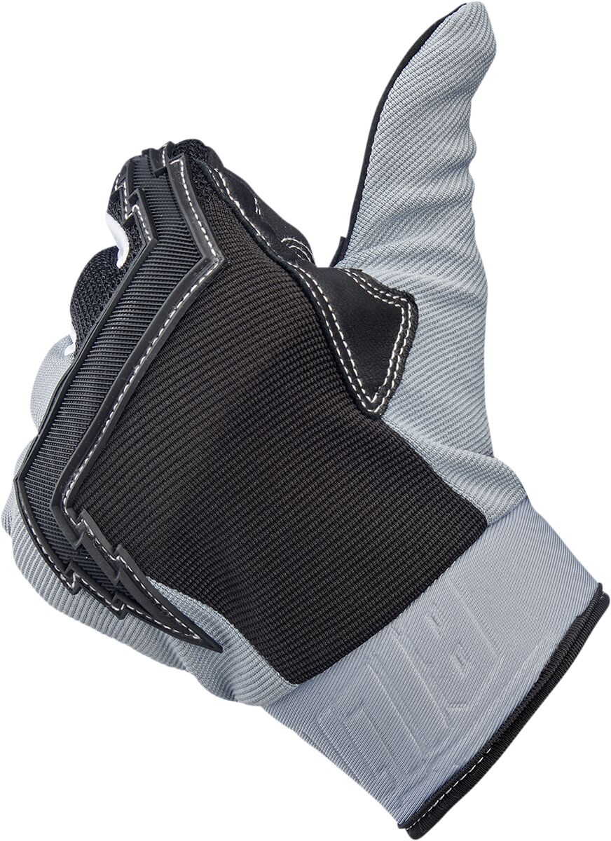 BILTWELL GLOVES BAJA GRY/BLK SM 1508-1101-302