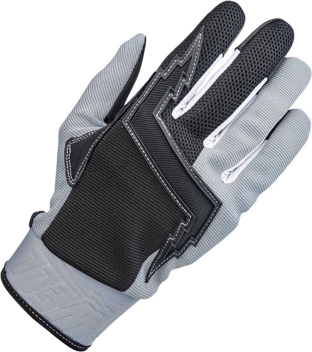 BILTWELL GLOVES BAJA GRY/BLK MD 1508-1101-303