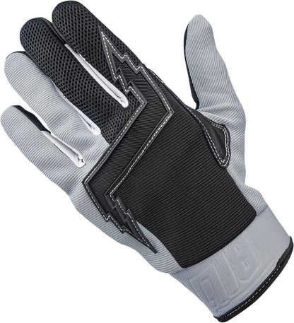 BILTWELL GLOVES BAJA GRY/BLK MD 1508-1101-303