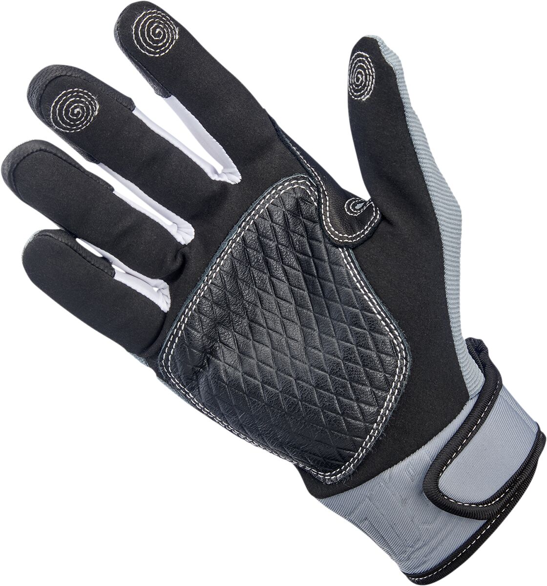 BILTWELL GLOVES BAJA GRY/BLK MD 1508-1101-303