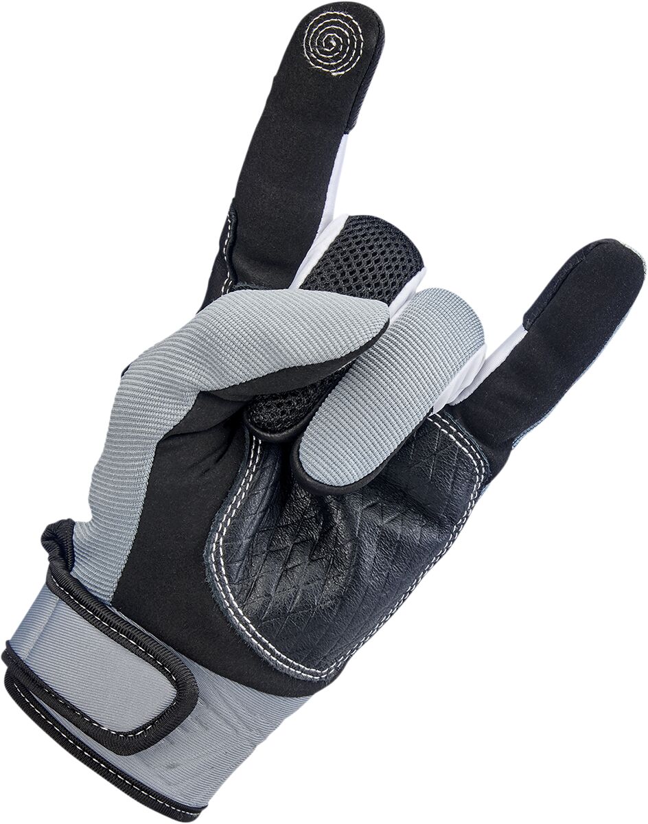 BILTWELL GLOVES BAJA GRY/BLK XXL 1508-1101-306