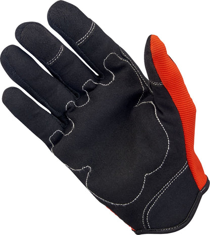 BILTWELL GLOVES MOTO ORG/BLK MD 1501-0106-003