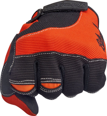 BILTWELL GLOVES MOTO ORG/BLK LG 1501-0106-004