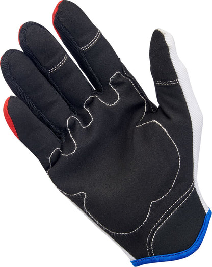 BILTWELL GLOVES MOTO RD/WH/BL SM 1501-1208-002