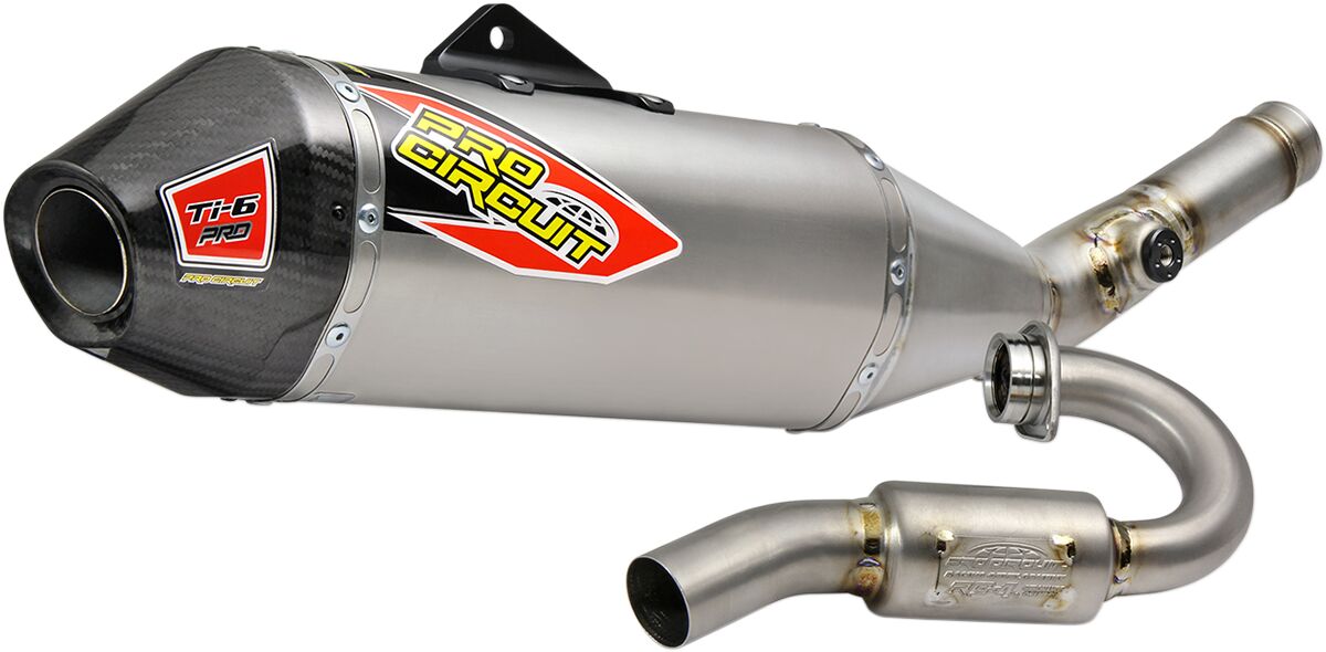 PRO CIRCUIT EXHAUST SYSTEM TI-6 PRO TITANIUM WITH CARBON END CAP 0321725FP
