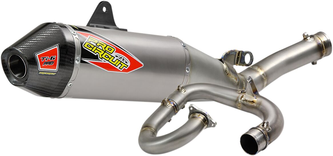 PRO CIRCUIT EXHAUST SYSTEM TI-6 PRO TITANIUM WITH CARBON END CAP 0331845FP