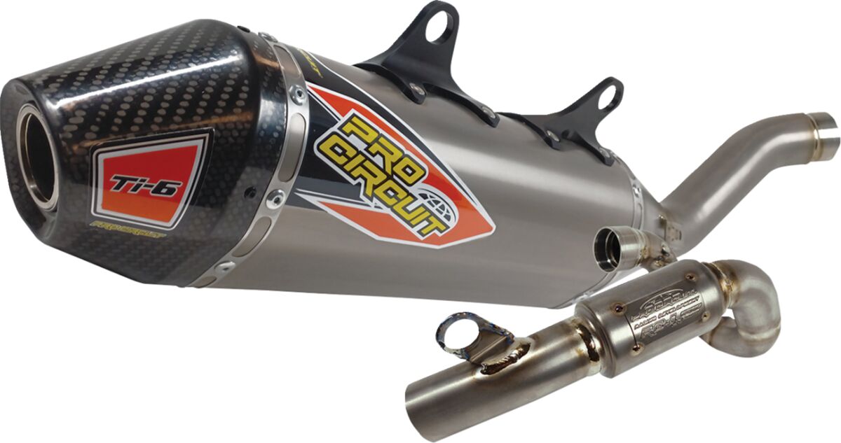 PRO CIRCUIT TI-6 TITANIUM SYSTEM W/CARBON END CAPS 0352225F