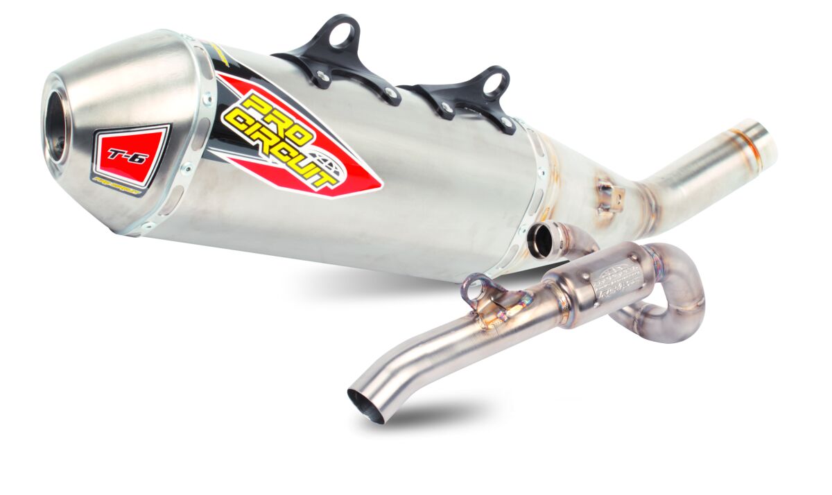 PRO CIRCUIT T-6 BC STAINLESS STEEL TITANIUM EXHAUST SYSTEM 01122525H