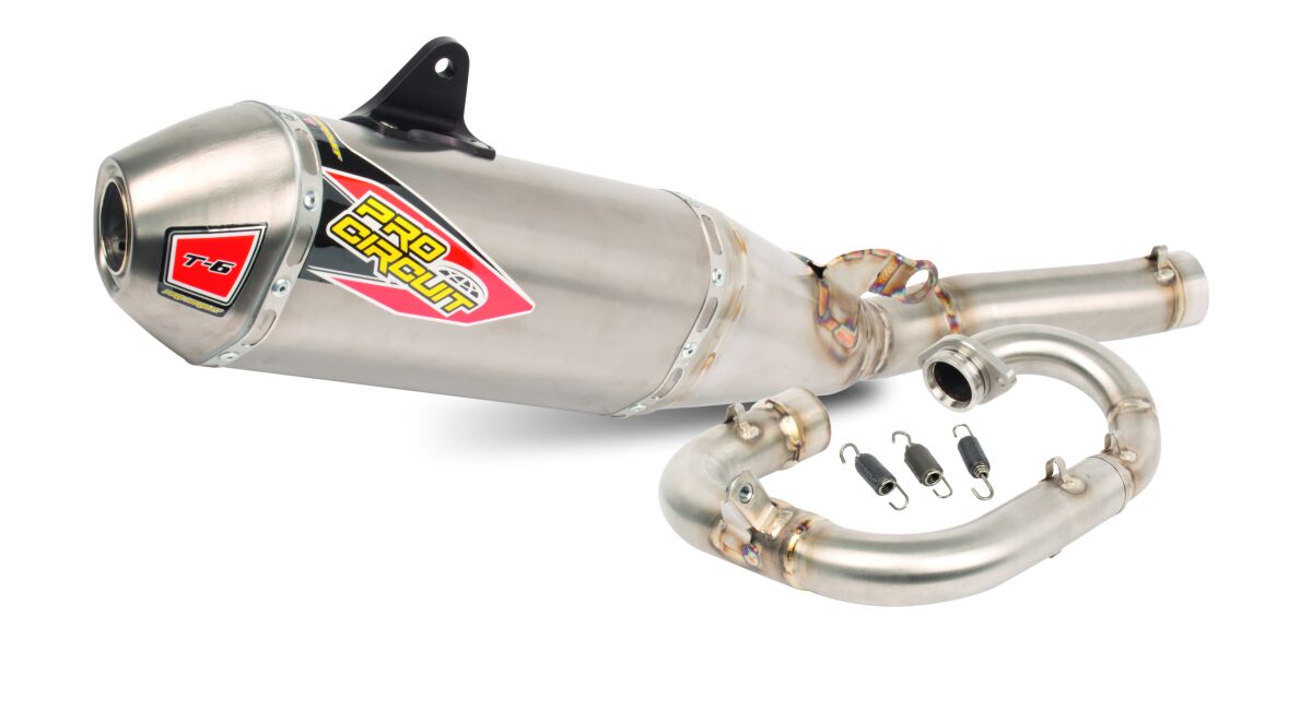 PRO CIRCUIT T-6 BC STAINLESS STEEL TITANIUM EXHAUST SYSTEM 0132525H