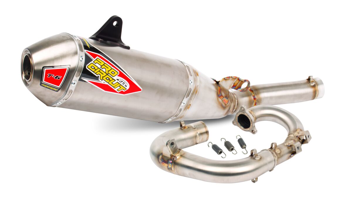 PRO CIRCUIT T-6 BC STAINLESS STEEL TITANIUM EXHAUST SYSTEM 0132545H