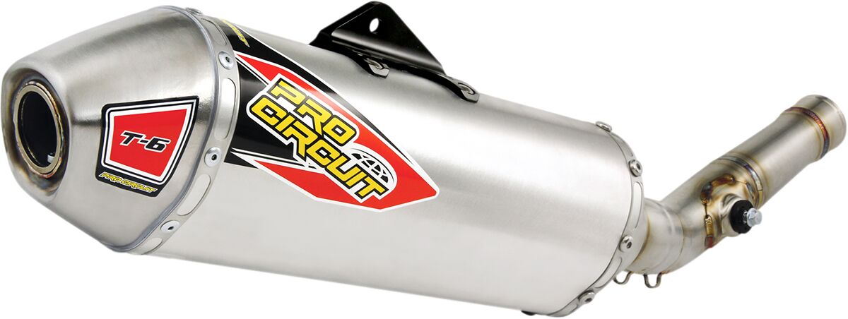 PRO CIRCUIT T-6 STAINLESS STEEL ALUMINIUM SLIP-ON MUFFLER 0121445A