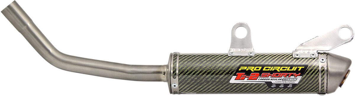 PRO CIRCUIT TI-2 SHORTY MUFFLER/SILENCER CARBON KEVLAR TITANIUM 1151425K