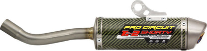 PRO CIRCUIT TI-2 SHORTY MUFFLER/SILENCER CARBON KEVLAR TITANIUM 1132212K