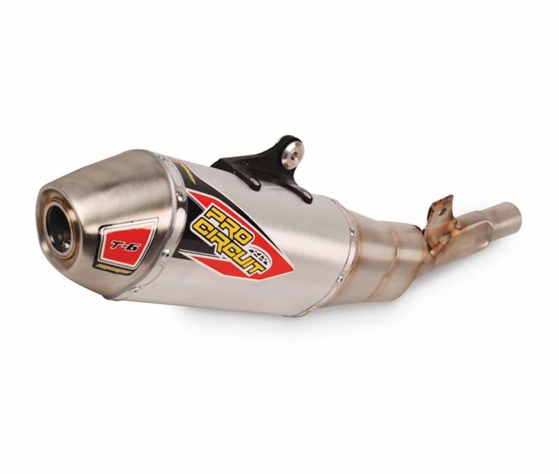 PRO CIRCUIT T-6 STAINLESS STEEL ALUMINIUM SLIP-ON MUFFLER 0122445A