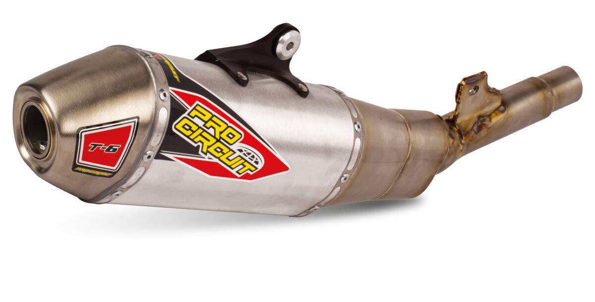 PRO CIRCUIT T-6 STAINLESS STEEL ALUMINIUM SLIP-ON MUFFLER 0122525A
