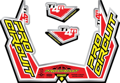 PRO CIRCUIT DECAL LOGO STICKER KIT Ti-4R DC09TI4R