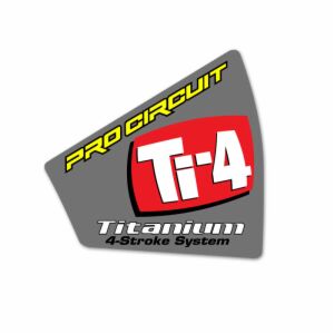 PRO CIRCUIT DECAL LOGO STICKER Ti-4 END-CAP DECAL DCTI4E