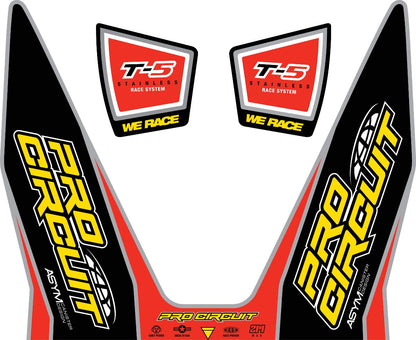 PRO CIRCUIT DECAL LOGO STICKER KIT T-5 DC12T5