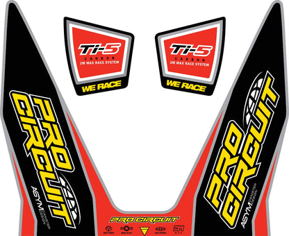 PRO CIRCUIT DECAL LOGO STICKER KIT Ti-5 DC12TI5