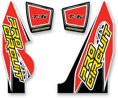 PRO CIRCUIT DECAL LOGO STICKER KIT T-6 DUAL DC14T6-CRF