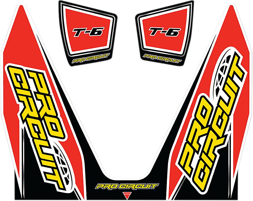 PRO CIRCUIT DECAL LOGO STICKER KIT T-6 DUAL DC14T6-CRF