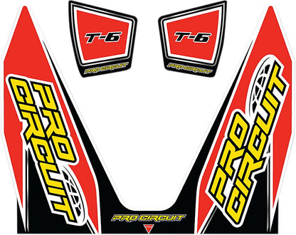 PRO CIRCUIT DECAL LOGO STICKER KIT T-6 DUAL DC14T6-CRF