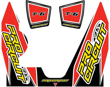 PRO CIRCUIT DECAL LOGO STICKER KIT T-6 DC14T6-YZ250F