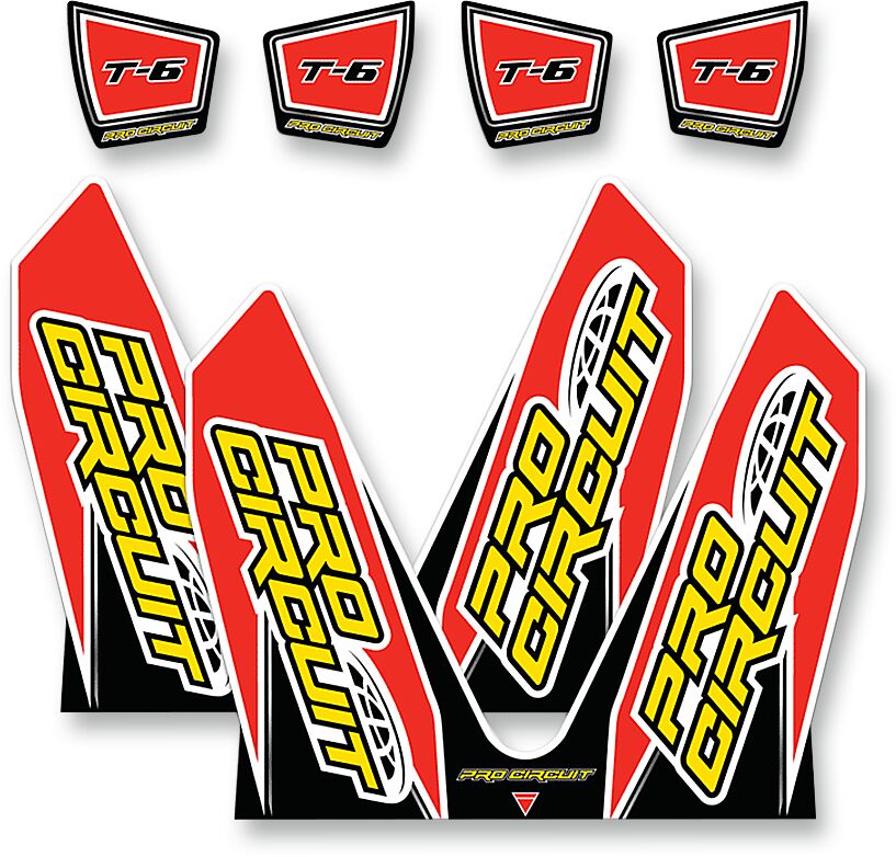 PRO CIRCUIT DECAL LOGO STICKER KIT T-6 DC14T6-YZ450F