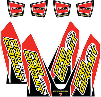 PRO CIRCUIT DECAL LOGO STICKER KIT TI-6 DUAL DC14TI6-CRF
