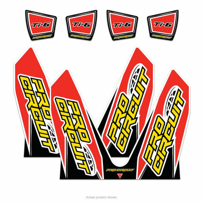 PRO CIRCUIT DECAL LOGO STICKER KIT TI-6 DUAL DC14TI6-CRF