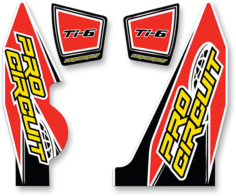 PRO CIRCUIT DECAL LOGO STICKER KIT TI-6 DUAL DC14TI6-YZ250F