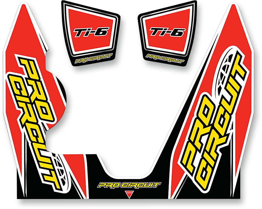 PRO CIRCUIT DECAL LOGO STICKER KIT TI-6 DUAL DC14TI6-YZ450F