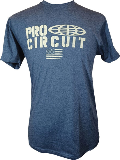 PRO CIRCUIT Logo Flag T-Shirt - Heather Navy - XL 646200-040