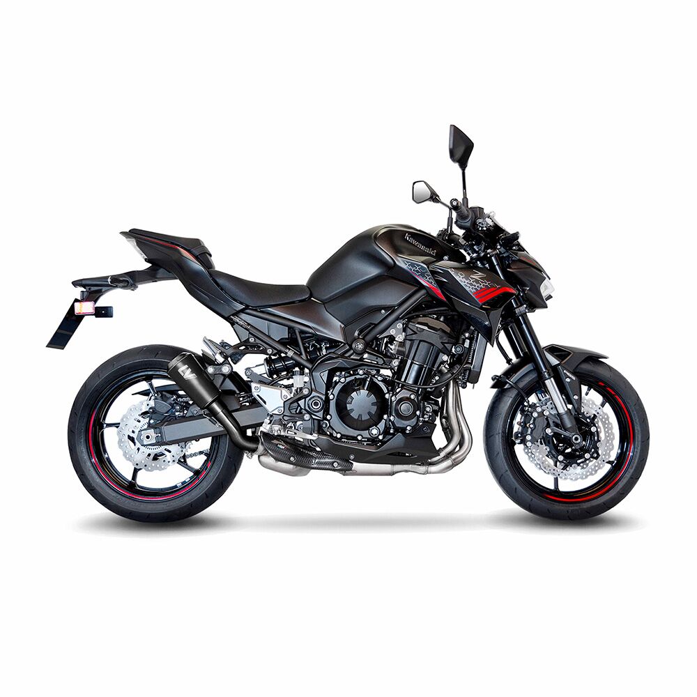 LEOVINCE LV-10 FULL BLACK SLIP-ON MUFFLER STAINLESS STEEL ECE 15239FB