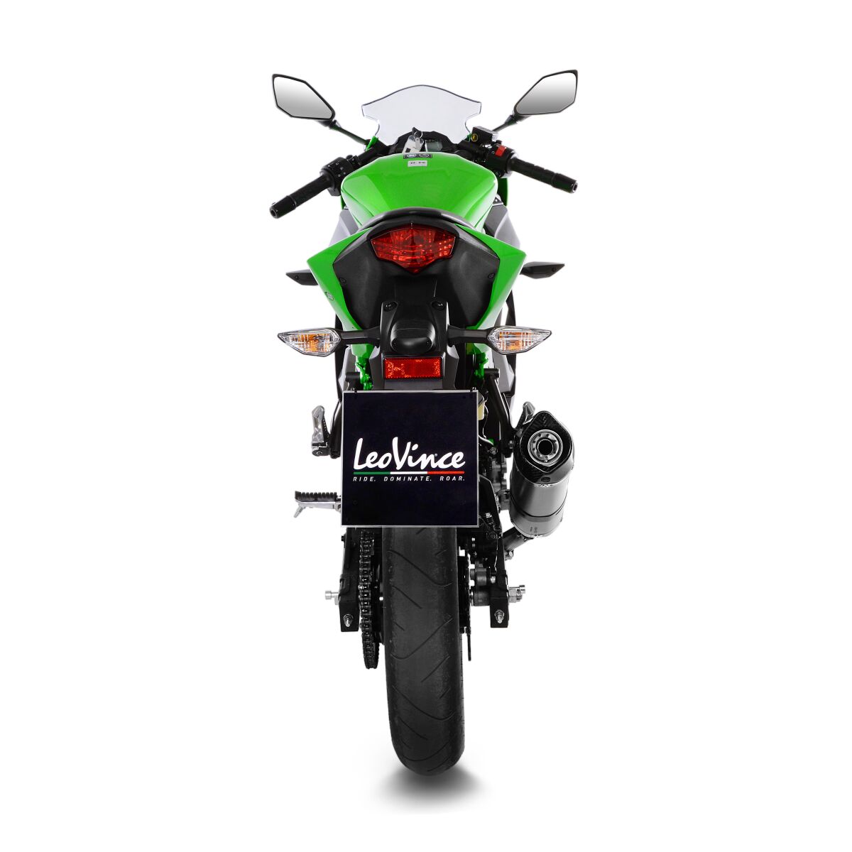 LEOVINCE LV ONE EVO STAINLESS STEEL SLIP-ON MUFFLER ECE 14293E