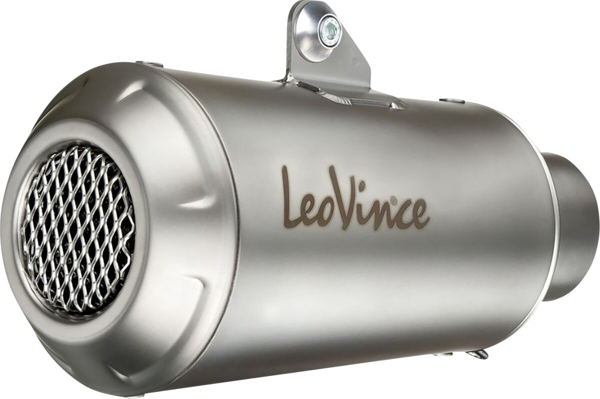LEOVINCE LV-10 SLIP-ON MUFFLER STAINLESS STEEL 15254U