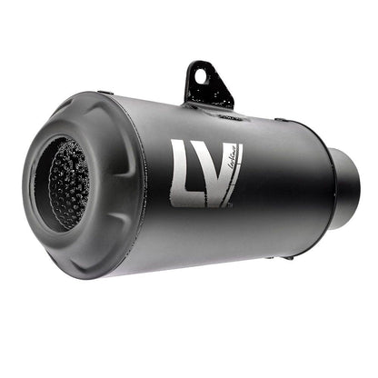LEOVINCE LV-10 FULL BLACK SLIP-ON MUFFLER STAINLESS STEEL ECE 15258FB