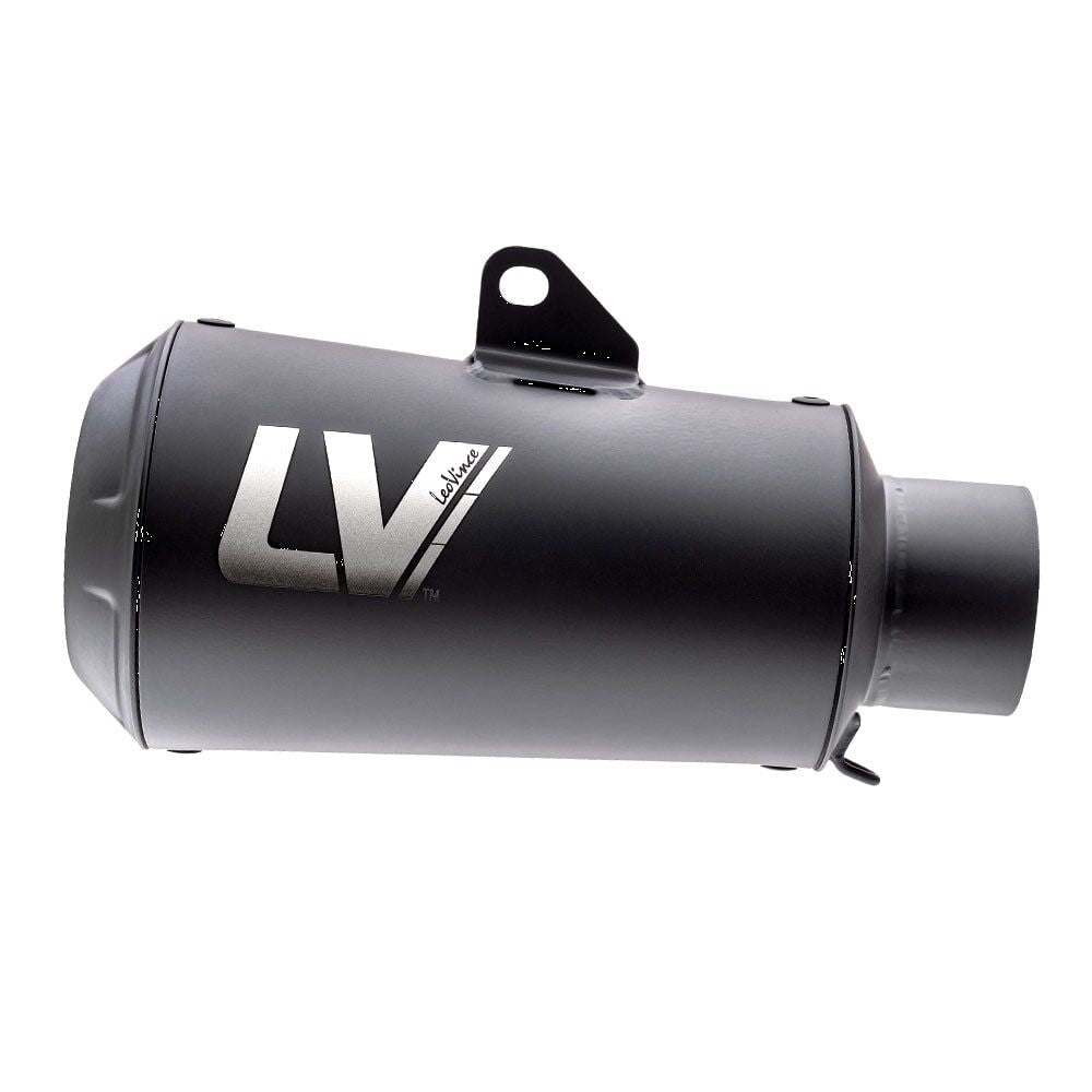 LEOVINCE LV-10 FULL BLACK SLIP-ON MUFFLER STAINLESS STEEL ECE 15258FB