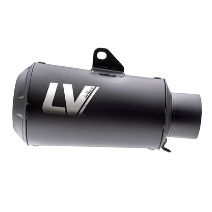 LEOVINCE LV-10 FULL BLACK SLIP-ON MUFFLER STAINLESS STEEL ECE 15258FB