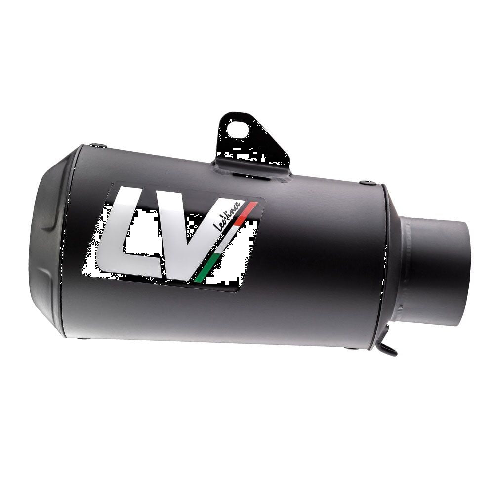 LEOVINCE LV-10 FULL BLACK SLIP-ON MUFFLER STAINLESS STEEL ECE 15258FB