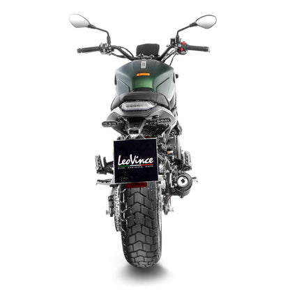LEOVINCE LV-10 FULL BLACK SLIP-ON MUFFLER STAINLESS STEEL ECE 15258FB