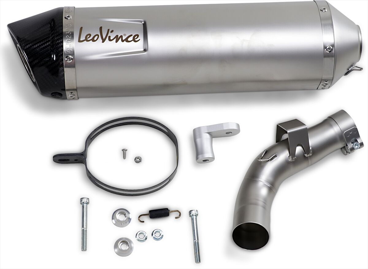 LEOVINCE LV ONE EVO STAINLESS STEEL SLIP-ON MUFFLER 14304E