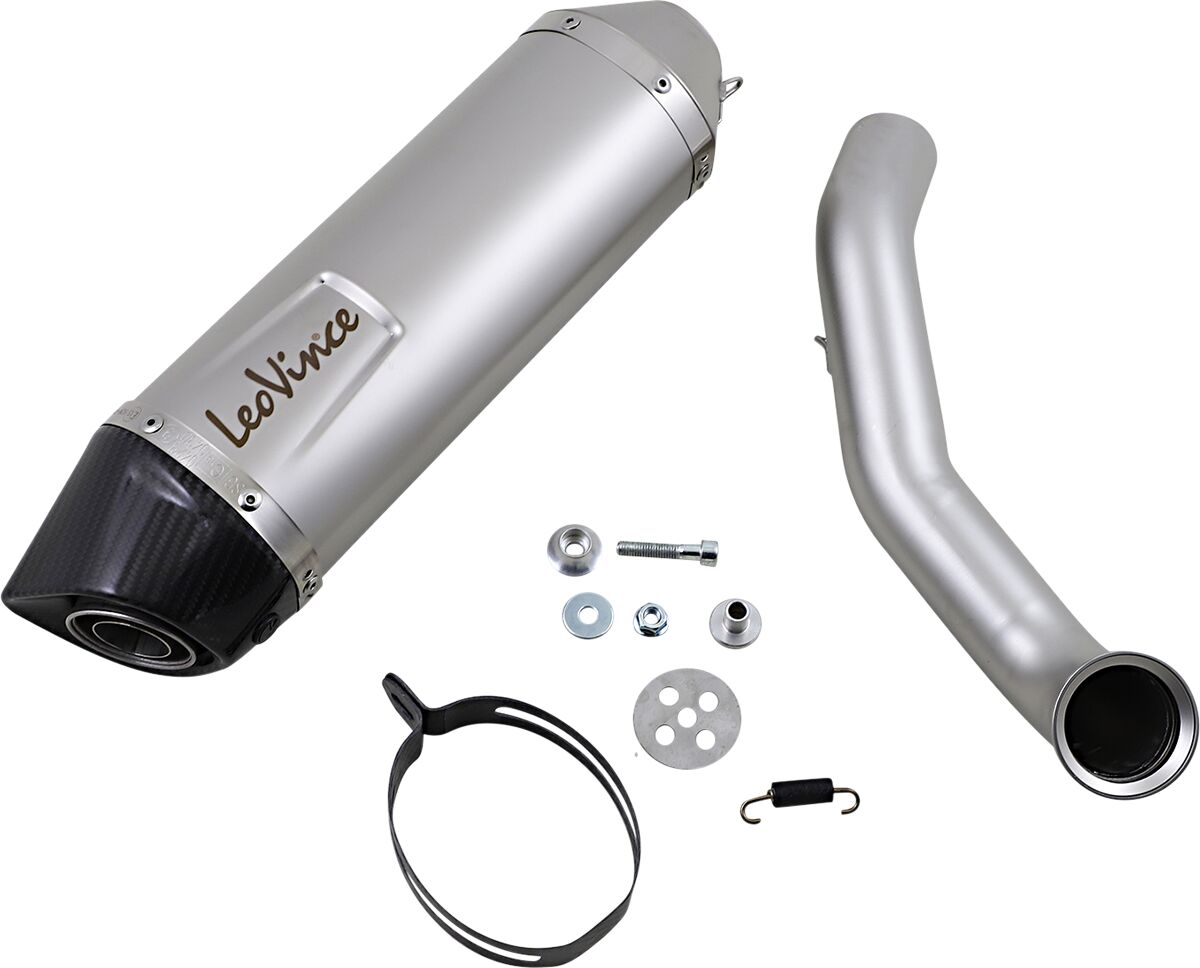 LEOVINCE LV ONE EVO STAINLESS STEEL SLIP-ON MUFFLER 14302E