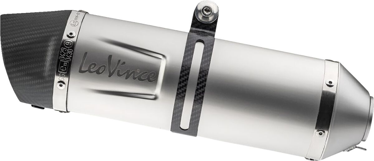 LEOVINCE LV ONE EVO STAINLESS STEEL SLIP-ON MUFFLER 14383E