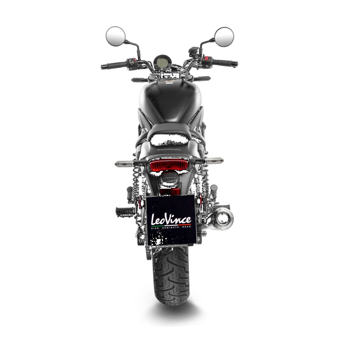 LEOVINCE LV Classic Racer Black Edition Slip-On Muffler 15010B