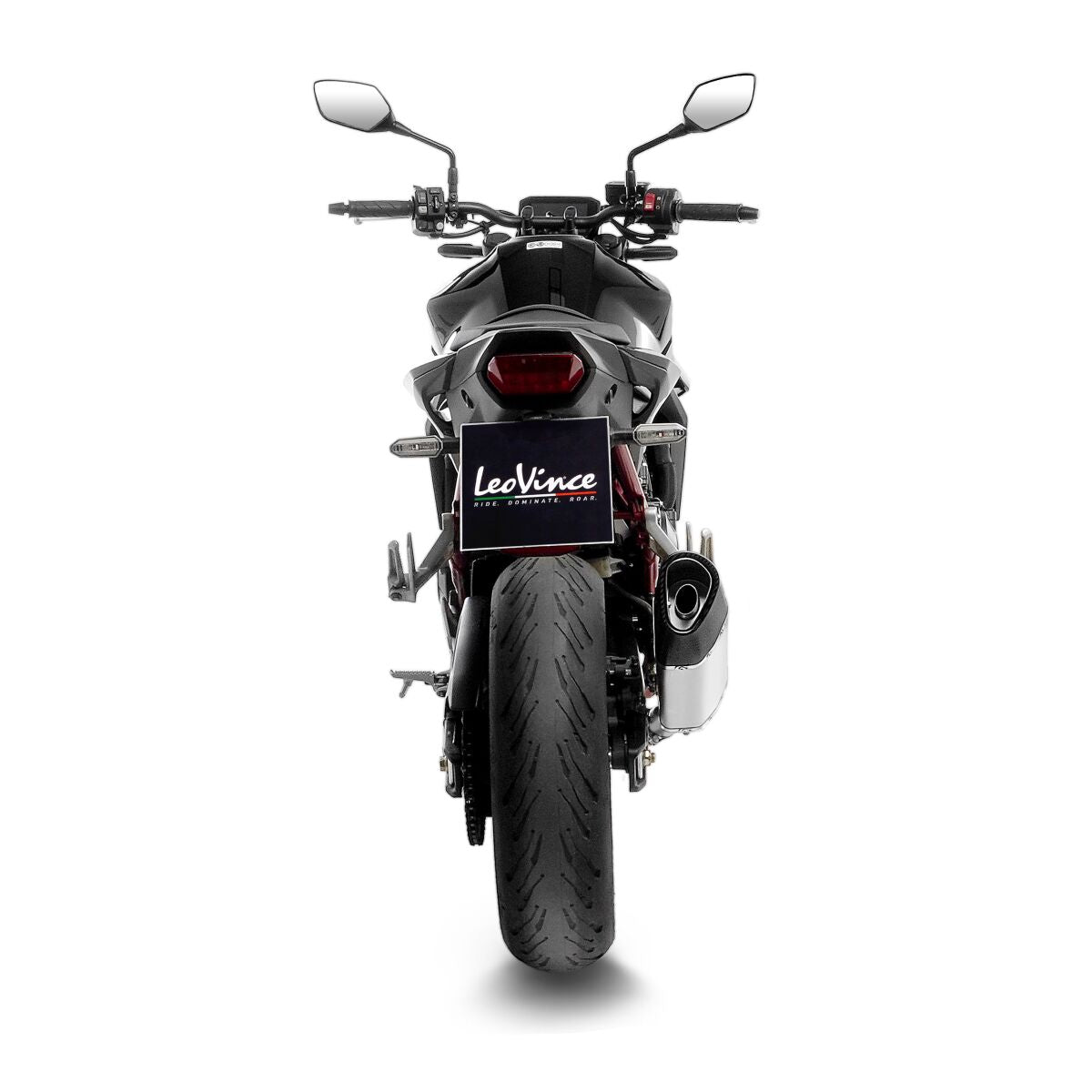 LEOVINCE LV-14R STAINLESS STEEL SLIP-ON MUFFLER ECE 15600