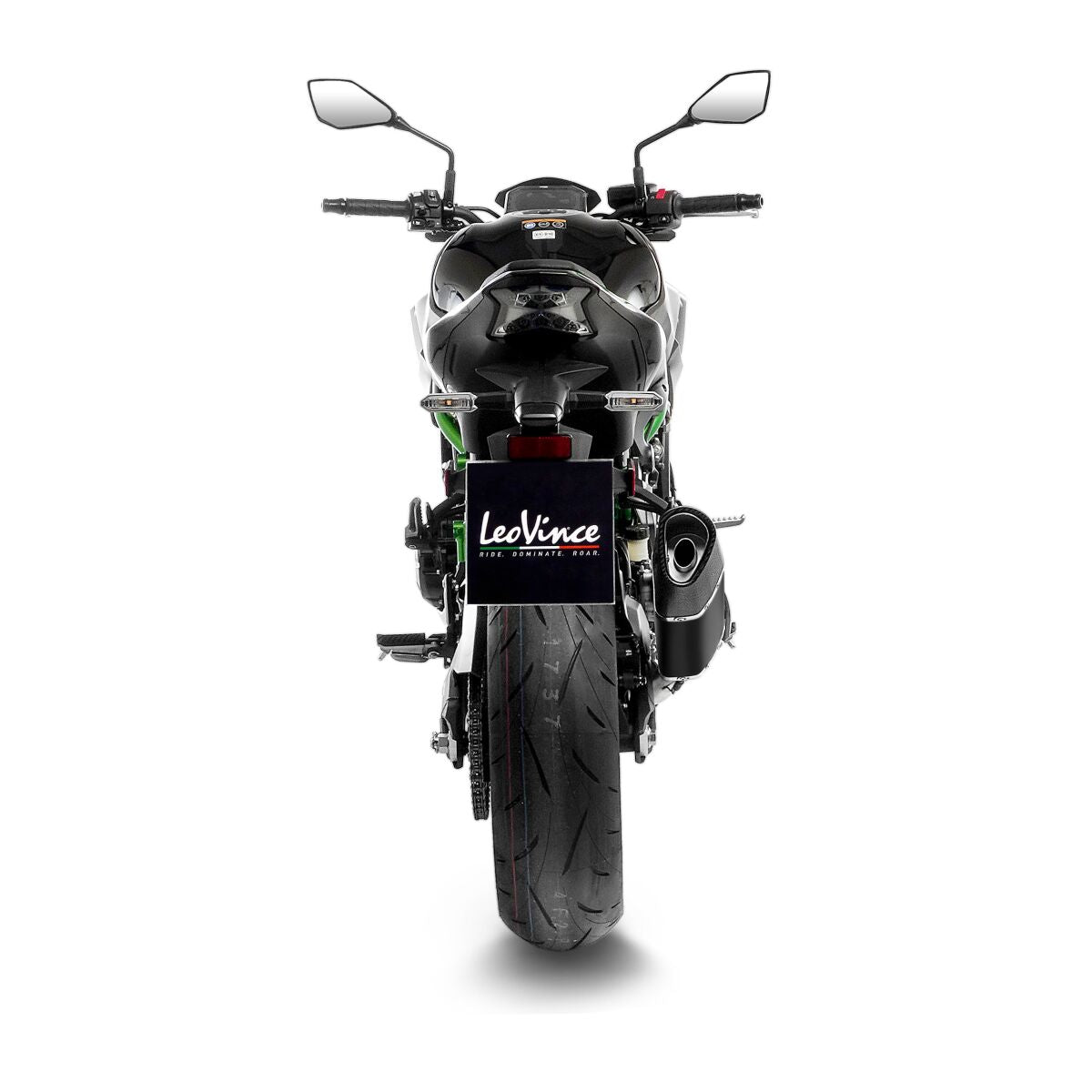 LEOVINCE LV-14R BLACK EDITION SLIP-ON MUFFLER ECE 15603B